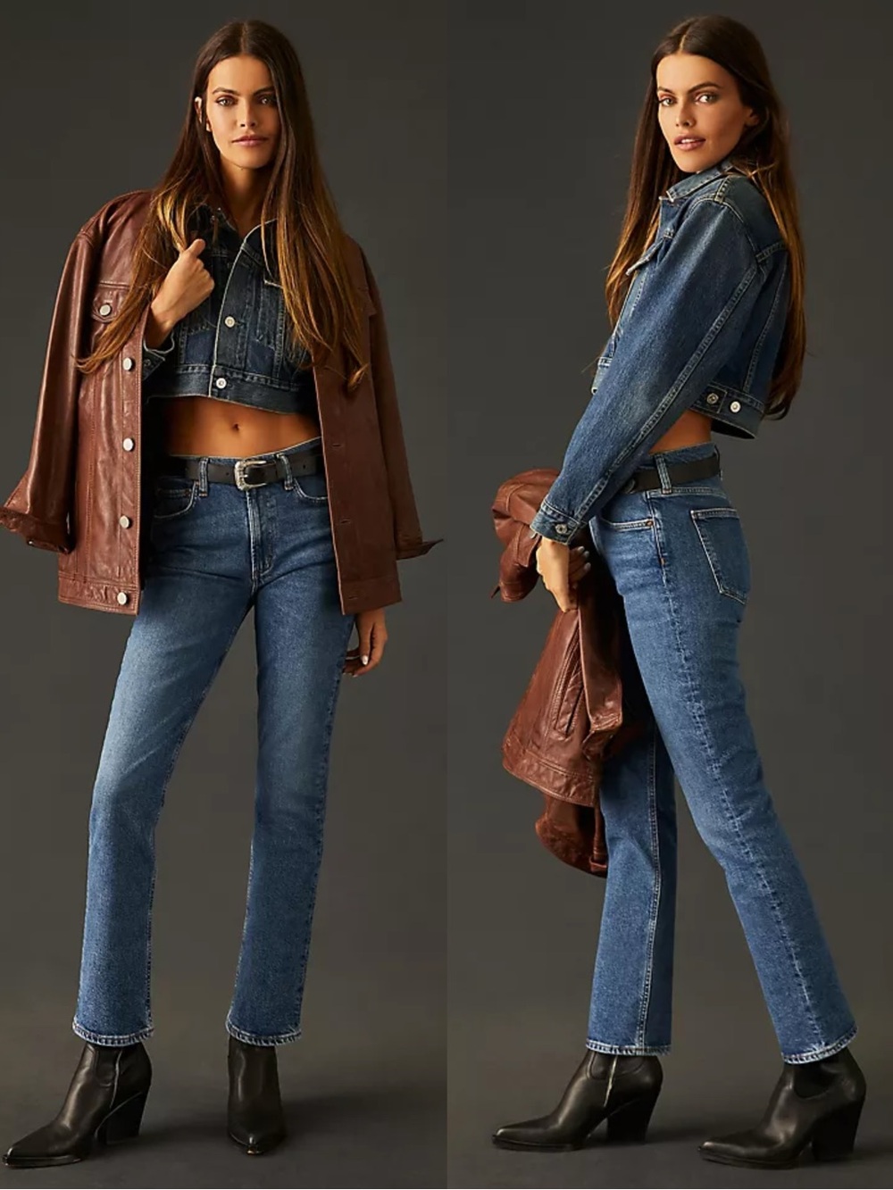 NWT Agolde Merrel Spellbound Medium Wash Mid-rise Straight Jeans 29